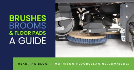 Floor cleaning brushes and pads